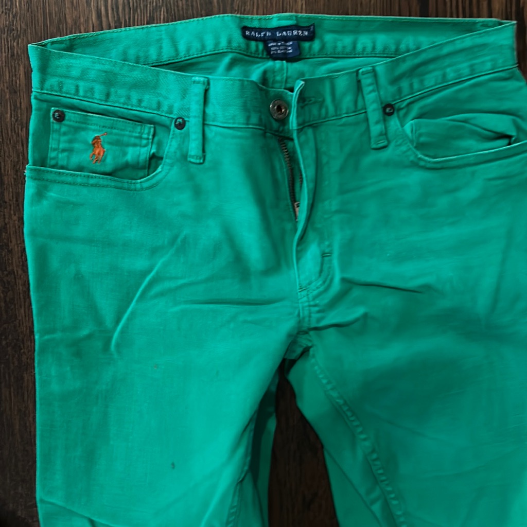 Ralph Lauren Blue Label Brand Green Jeans  Size 26